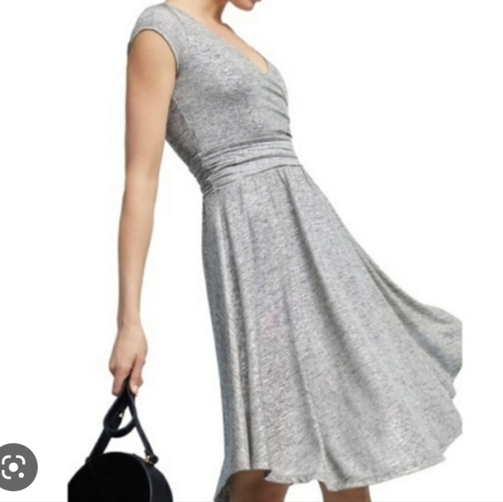 Anthropologie Maeve silver dress